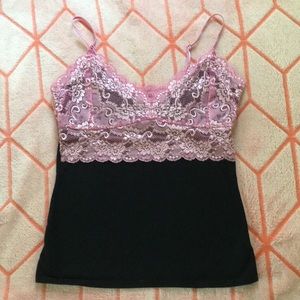 Moda International Lace Cami with built in bra